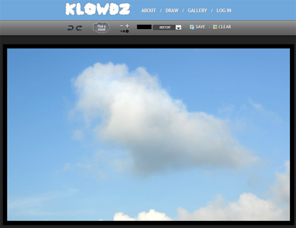HTML5应用:Klowdz在线制作云背景图片