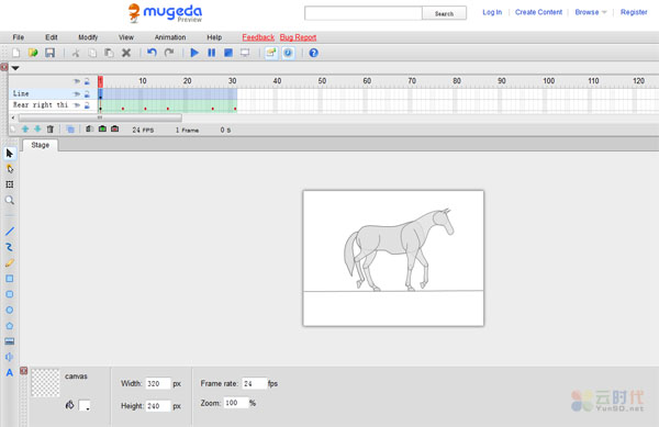 Mugeda,基于HTML5在线动画制作云平台