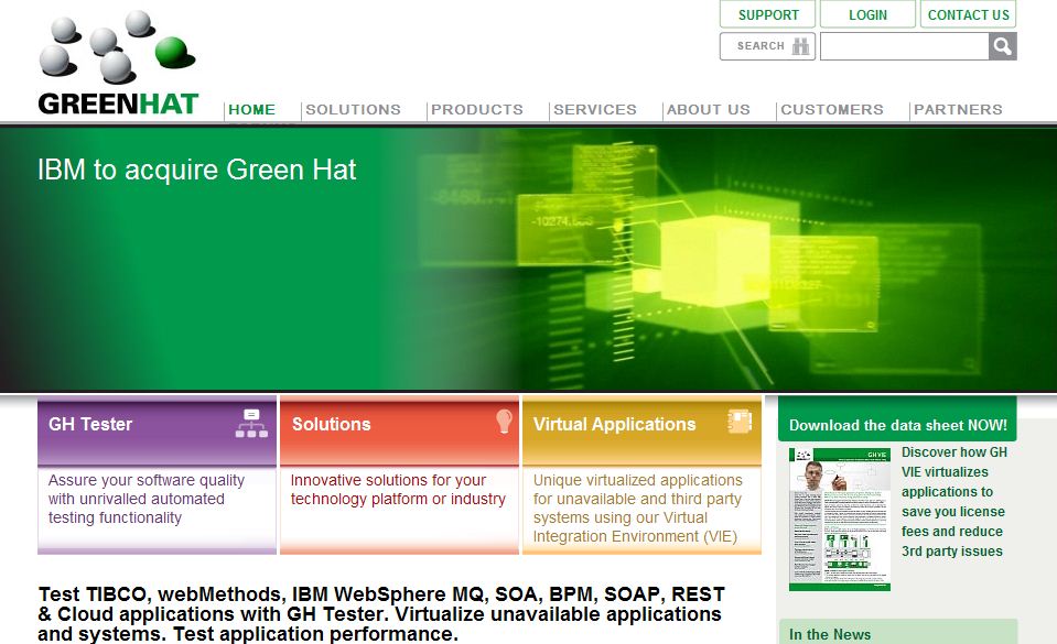 IBM收购云计算软件测试平台Green Hat