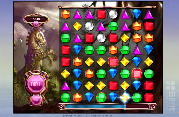 HTML5游戏：宝石迷阵Bejeweled 在线版