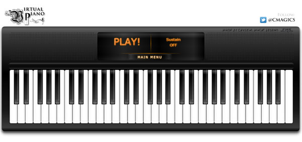 免费在线弹奏钢琴：virtualpiano
