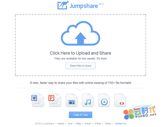 Jumpshare 无需注册云存储共享平台,短期在线存储和分享服务