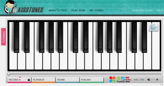 kisstunes:免费在线弹奏钢琴