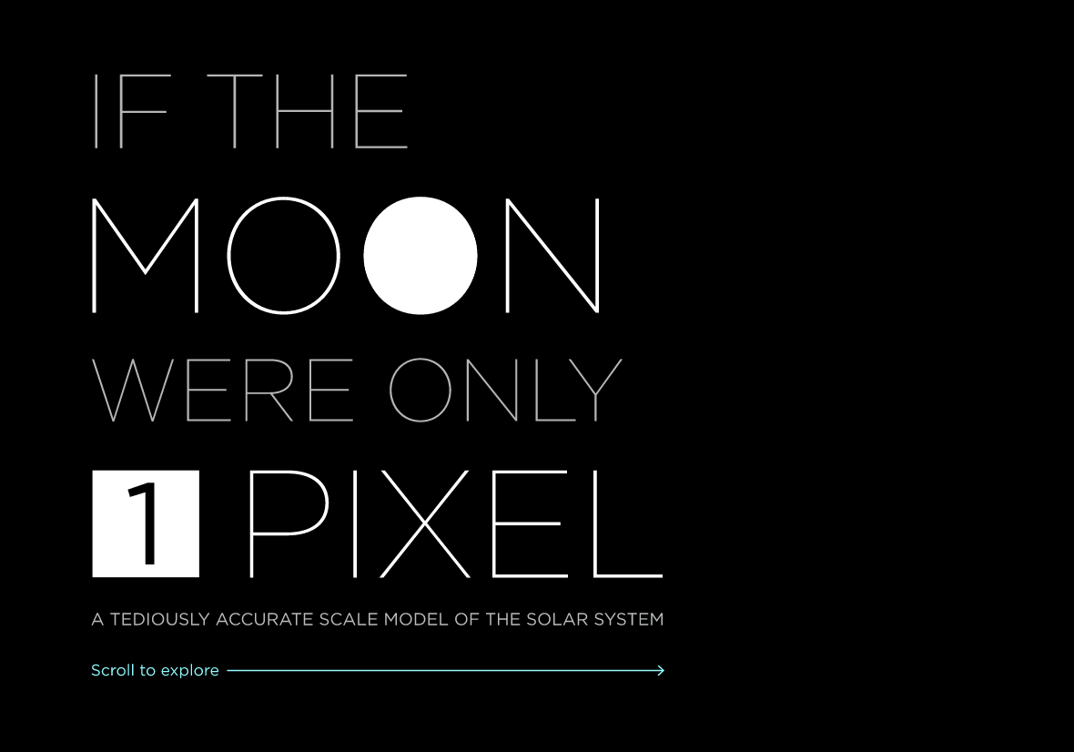 丧心病狂的网站：崩溃体验太阳系有多大